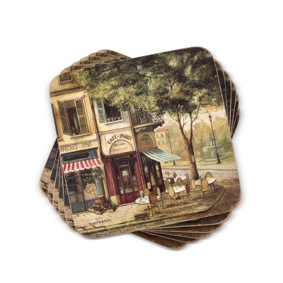 Pimpernel Parisian Scenes Coasters Set Of 6 - 4.25