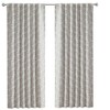 Kate Aurora 1 Piece Floral Leaf Light Reducing & Thermal Linen Blend Window Curtain Panel - 84 in. Long - 3 of 4