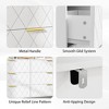 6 Drawers Fluted Dresser for Bedroom, Wooden Dresser TV Stand, Metal Modern Chest of Drawers Clothes Storage Organizer for Closet Living Room Hallway - 4 of 4
