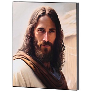Dicksons Portrait Head Of Jesus Christ, Multicolor 10 x 8 Inch MDF Wood Wall Art Plaque - 1 of 1