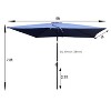 Maria 6x9 ft uv-cut Patio Cantilever Umbrella with Crank and Push Button Tilt without flap, Outdoor Furniture - Maison Boucle - 3 of 4