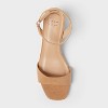 Women's Shannon Ankle Strap Block Heels with Memory Foam Insole - A New Day™ Beige - 3 of 3