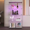 NicBex 4 Shelves File Cabinet with Double Door Glass Cabinet,Office Cabinet with Spacious Tier-Shelving Design,Filing Cabinet for Home Office - 2 of 4