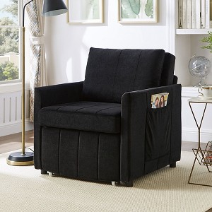 NicBex Convertible Sofa Bed Sleeper Chair with 5-Position Adjustable Backrest & Storage,Upholstered Small Couch for Living Room,Bedroom - 1 of 4