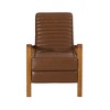 Push-Back Club Recliner with Wood Frame - 2 of 4