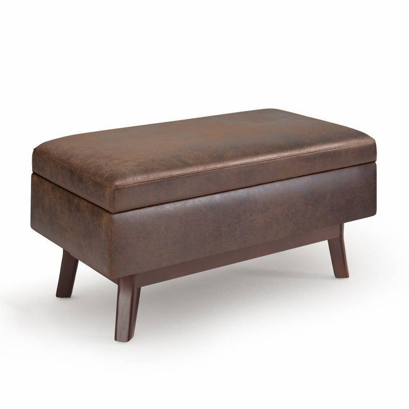 Small Ethan Rectangular Storage Ottoman and benches - WyndenHall, 1 of 8