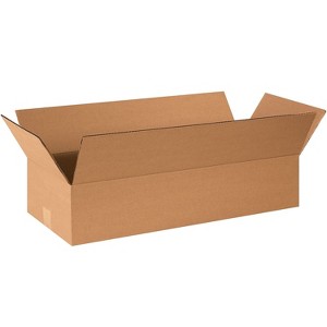 Box Partners Corrugated Boxes 24" x 8" x 4" Kraft 25/Bundle 2484 - 1 of 4