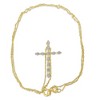 Haus of Brilliance 10K Yellow Gold Plated Silver Diamond Accent Cross Pendant Necklace - 2 of 4