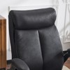 Karl Home | 28 InchW Mid-Back Swivel Office Chair Task Chair With Adjustable Arms - 4 of 4