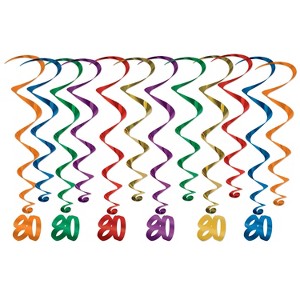 Beistle Assorted  Whirls, Choose the size and style to match your event. - 1 of 2