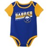 NHL Buffalo Sabres Infant Boys' 3pk Bodysuit - 4 of 4