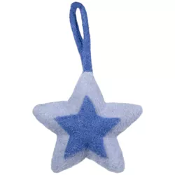 Northlight 6.25" Shades of Blue Felt Star Christmas Ornament