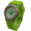 Olivia Pratt Every Day Silicone Paw and Rhinestones Colorful Women Watch - 2 of 4