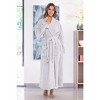 ADR Women's Long Robe, Fleece Plush Robe Woman, Cozy Regular & Plus Size Women's Bath Robe - 2 of 4