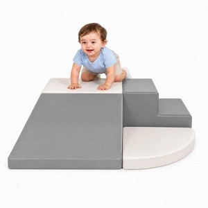 Gymax Climb and Crawl Foam Play Set 4-Piece Soft Toddler Activity ...