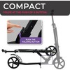Lascoota Kick Scooter for Adults & Teens. Lightweight Foldable Adult Scooter Large Sturdy Wheels - Vintage Blue - 4 of 4