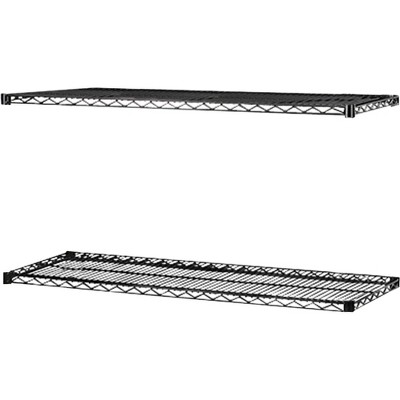 Lorell Extra Shelves f/ Wire Shelving 36"x18" 2/CT BK 69146