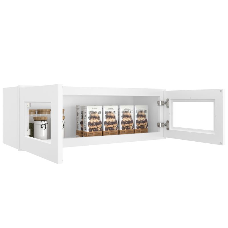 HOMLUX 36-in W X 12-in D X 12-in H in Shaker White Plywood Wall Kitchen Cabinet, 1 of 7