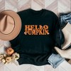 Simply Sage Market Women's Graphic Sweatshirt Hello Pumpkin Flowers - 3 of 4