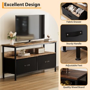 50" TV Stand Dresser with Storage, Media Console with Drawers and Shelves for Living Room, Bedroom - 1 of 4