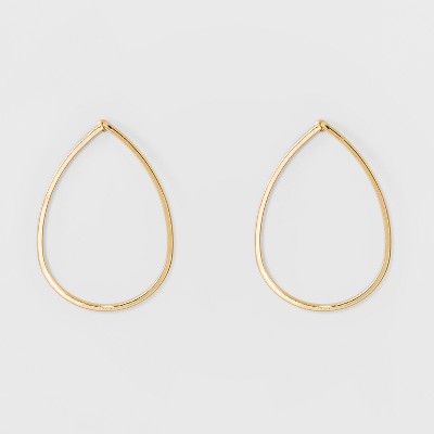 Metal Drop Earrings - A New Day&#8482; Gold