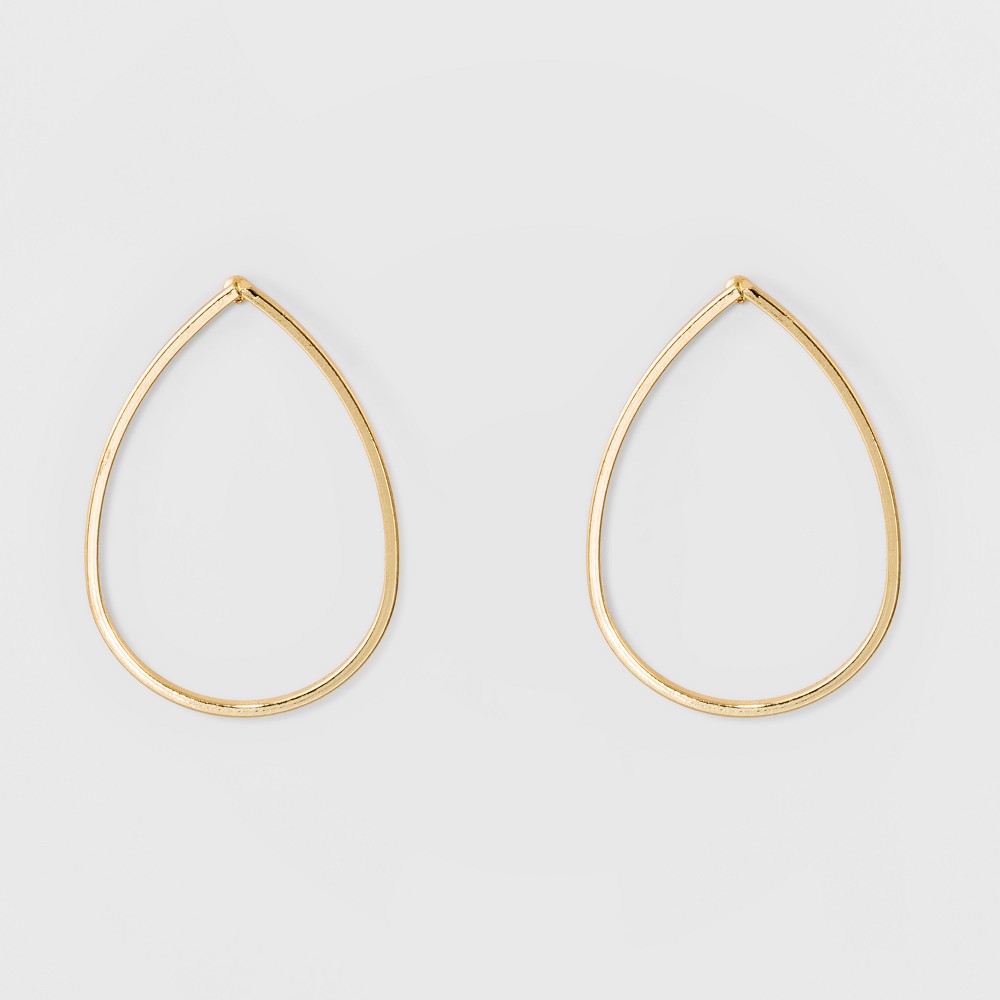 Photos - Earrings Metal Drop  - A New Day™ Gold