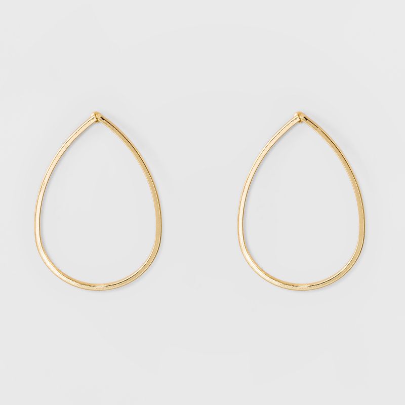 Metal Drop Earrings - A New Day&#8482; Gold, 1 of 4