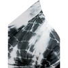 LA LEELA Men's Hawaiian Shirt Fashion Button Down Short Sleeves Holidays Aloha Party Casual Tops Beaches Shirts for Mens XS Smoke, Stripped Tie Dye - 3 of 4
