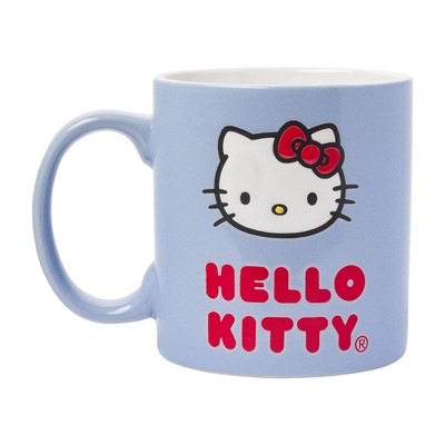 Hello Kitty Blue Ceramic 20oz Mug for Hot and Cold Beverages