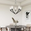 Livex Lighting Beckett 5 - Light Chandelier in  Brushed Nickel/Black - 4 of 4