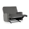 Baby Relax Addison Double Rocker Recliner Chair - Gray - image 3 of 4