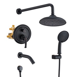 CASAINC Rainfall Shower System with Tub Spout - 1 of 3