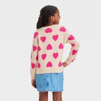 Cat & Jack - Brandclub - Girls' 'Heart' Pullover