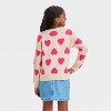 Girls' 'Heart' Pullover Sweater - Cat & Jack™ Oatmeal - image 2 of 4