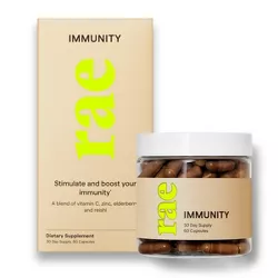 Rae Immunity Dietary Supplement Vegan Capsules for Immune System Support - 60ct
