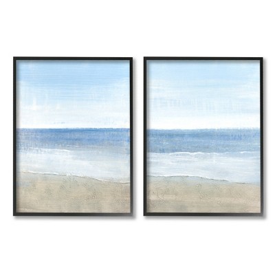 Stupell Industries Coastal Seafoam Beach Waves Soft Tide Landscape