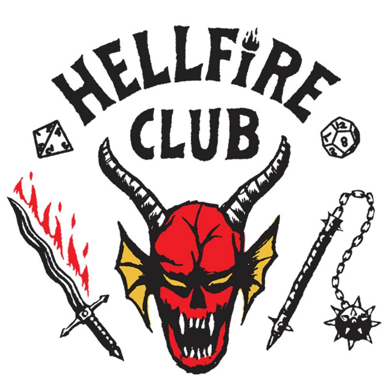 Men's Stranger Things Hellfire Club Costume Baseball Tee, 2 of 4