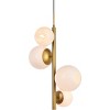 Elegant Lighting Wells 18 inch pendant in brass with white shade - 3 of 4