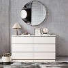 Hommoo 6 Drawer Chest of Dressers, Modern Wooden Dresser Chest White - 2 of 4
