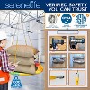 SereneLife 40" Saucer Swing with Chains, Pillow, Hanging Kit, and Carry Bag - Indoor/Outdoor Use - 3 of 4