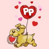 Junior's Pound Puppies Valentine's Day Heart Balloon Dog T-Shirt - 2 of 3