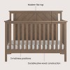 Child Craft Hampton Flat 4-in-1 Convertible Crib, Converts to Day Bed, Toddler & Full Size Bed, 3 Mattress Positions, Baby Safe Finish (Dusty Heather) - 3 of 4