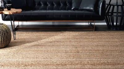 Eco-Friendly Artisan Braided Jute Round 3' Area Rug, Natural