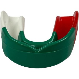 Amber Fight Gear Ultimate Comfort and Protection Customizable Mouthpiece for Personalized Fit - Perfect for MMA, Boxing, Martial Arts, Red/White/Green - 1 of 4