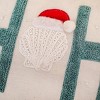 14"x26" HO HO HO Embroidered Throw Pillow - National Tree Company - 3 of 4
