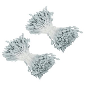 Unique Bargains DIY Craft Handmade Decorative Double Heads Artificial Flower Stamens 680 Pcs - 1 of 4