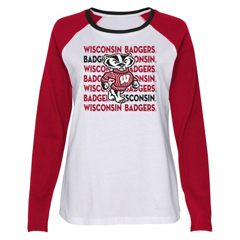 NCAA Wisconsin Badgers Girls&#39; Long Sleeve T-Shirt, 2 of 4