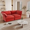 WJShome Sectional Couches for living room,82.66" Cloud Modular Sectional Sofa, Velvet Deep Couch,Cushion Covers Removable,LoveSofa - 2 of 4