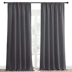 NICETOWN Blackout Curtains Rod Pocket Thermal Insulated Privacy Drapes (2 Panels) - 1 of 4