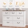 Farmhouse 7 Drawers Dresser for Bedroom, Dresser Chest of Drawers Organizer Storage - 4 of 4